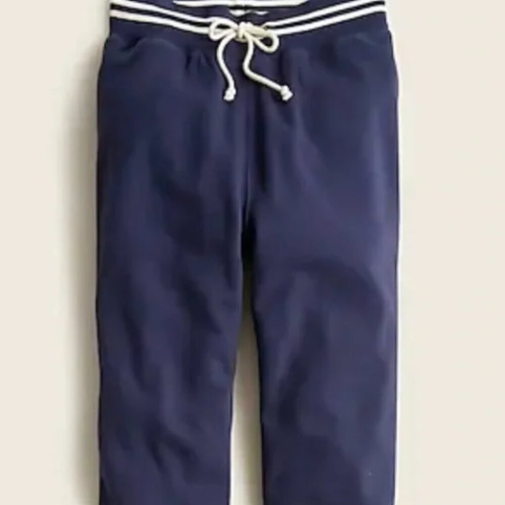 J. Crew University Terry Sweatpant Striped Cuffs